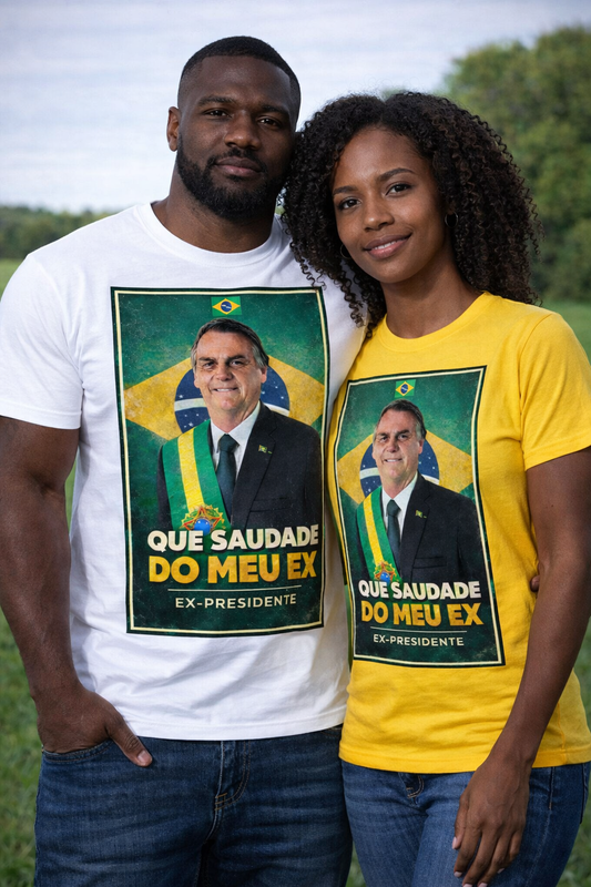 Camiseta Saudade do Meu Ex-Presidente - Homenagem a Bolsonaro - Quality Unissex