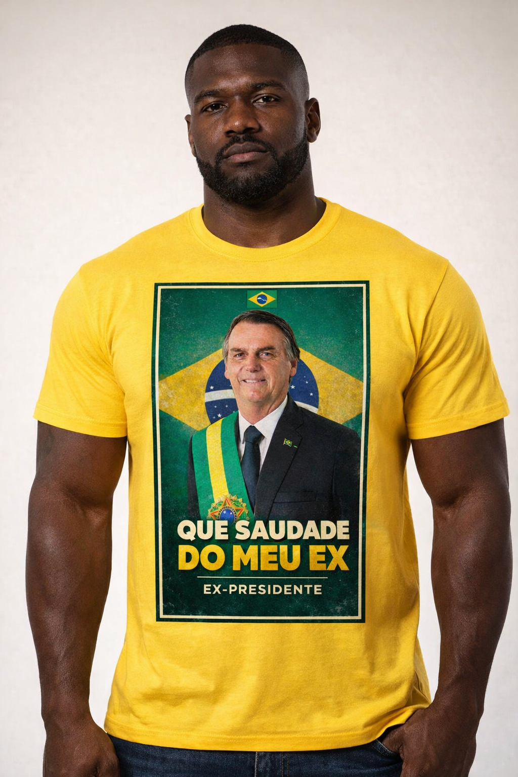 Camiseta Saudade do Meu Ex-Presidente - Homenagem a Bolsonaro - Quality Unissex
