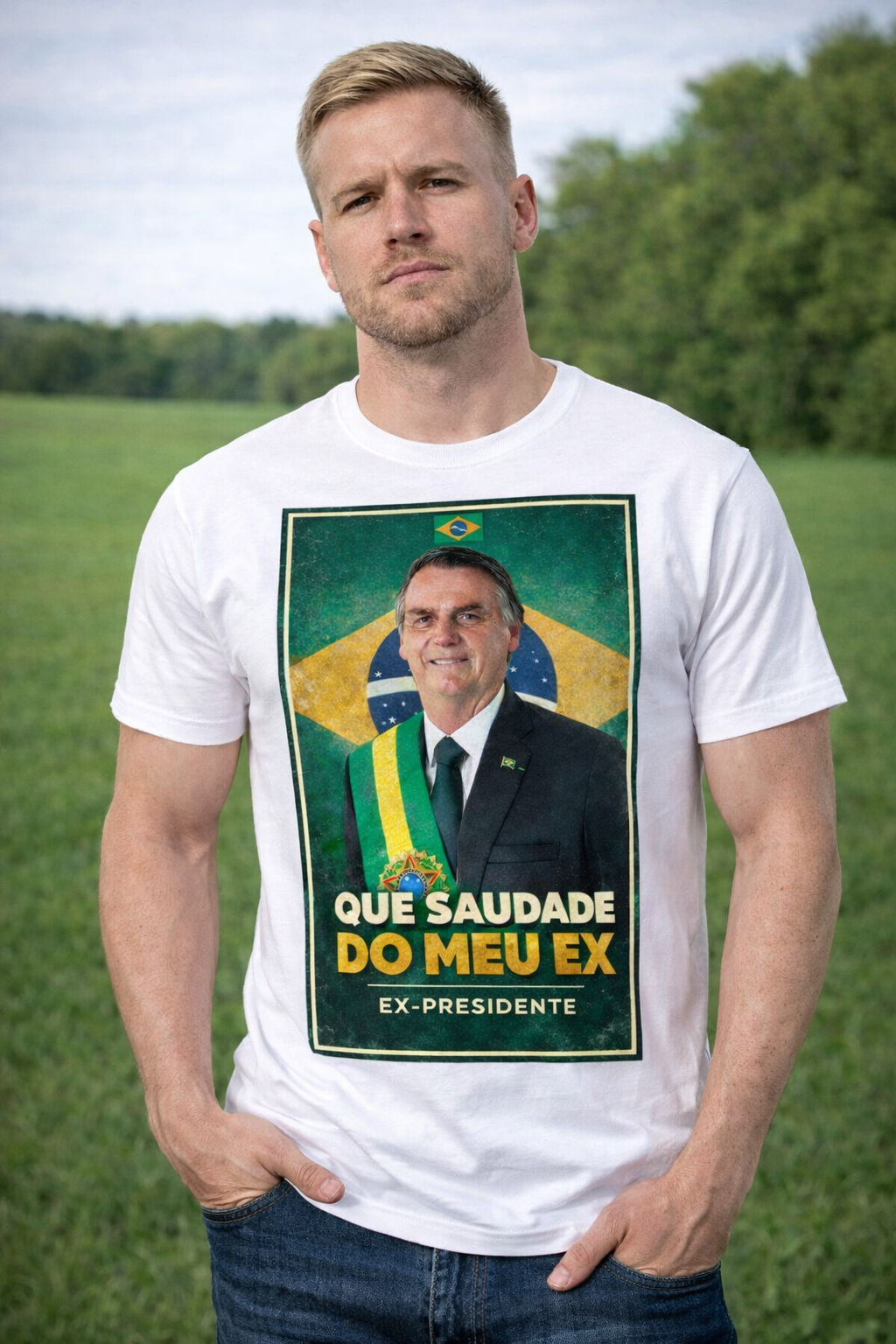 Camiseta Saudade do Meu Ex-Presidente - Homenagem a Bolsonaro - Quality Unissex