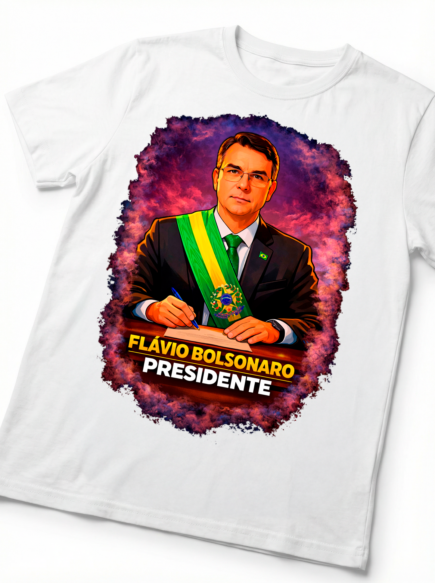Camiseta Flávio Bolsonaro Presidente - Homenagem - Quality Unissex