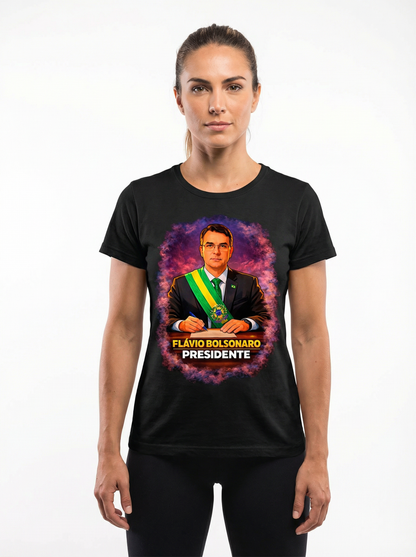 Camiseta Flávio Bolsonaro Presidente - Homenagem - Quality Unissex