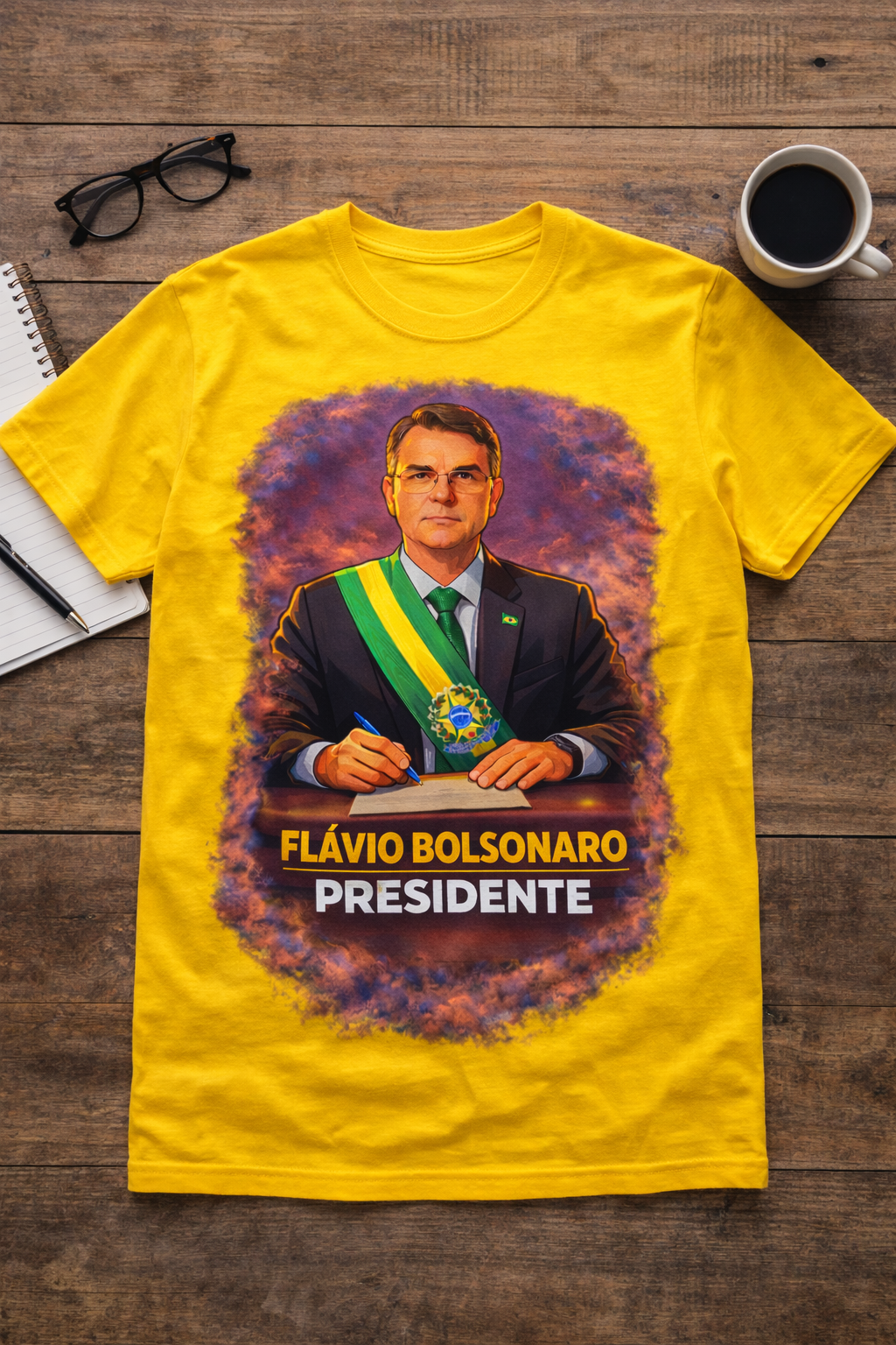 Camiseta Flávio Bolsonaro Presidente - Homenagem - Quality Unissex